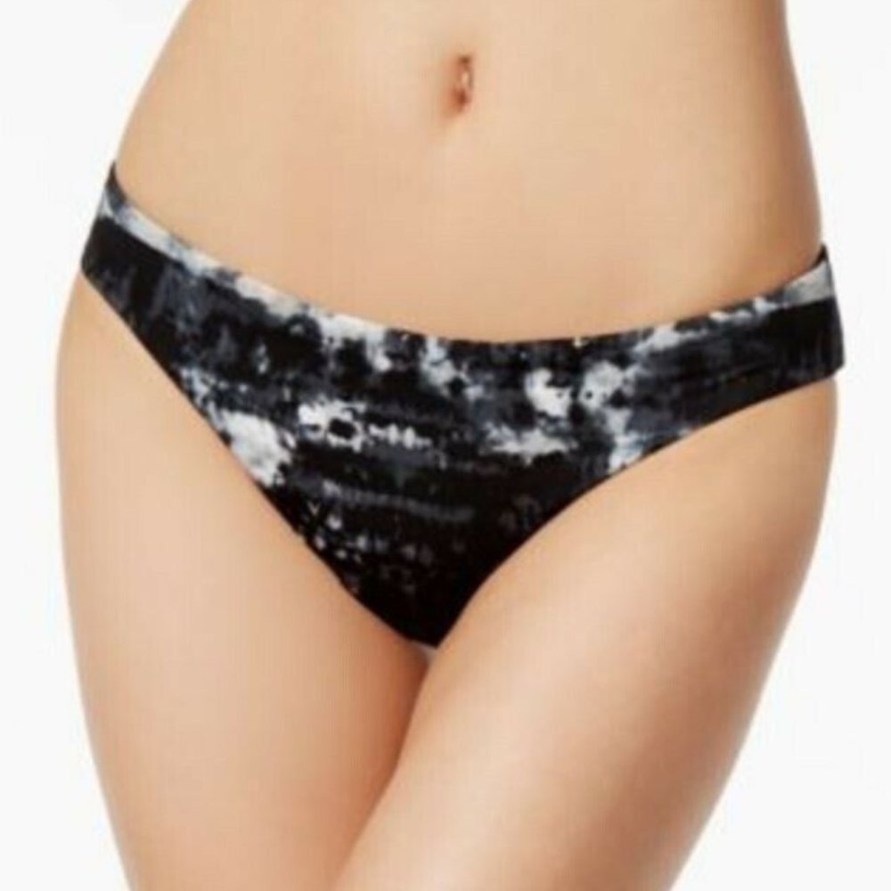 Lucky Brand Tie-Dyed Hipster Bikini Bottom Black L